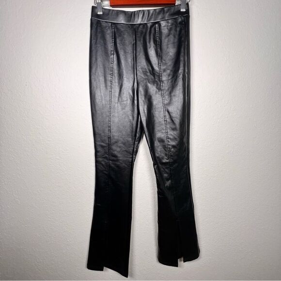 Wild fable pleather pants 🖤 flare 🖤 high waist 🖤 small - Picture 1 of 4